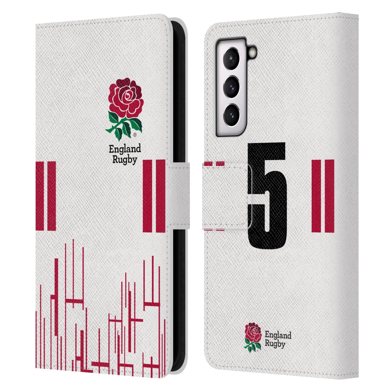 Étui Cuir England Rugby Finition Premium pour Samsung S21 FE