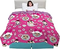 Vista 36 de Peppa Pig - Ropa de cama para niños, edredón reversible de microfibra súper suave, individual, (producto oficial) por Franco