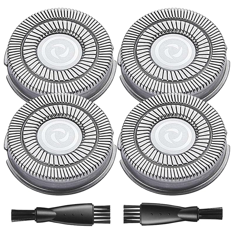 Cabeças de reposição uijino para barbeador Pitbull Skull Shaver, conjunto com 4