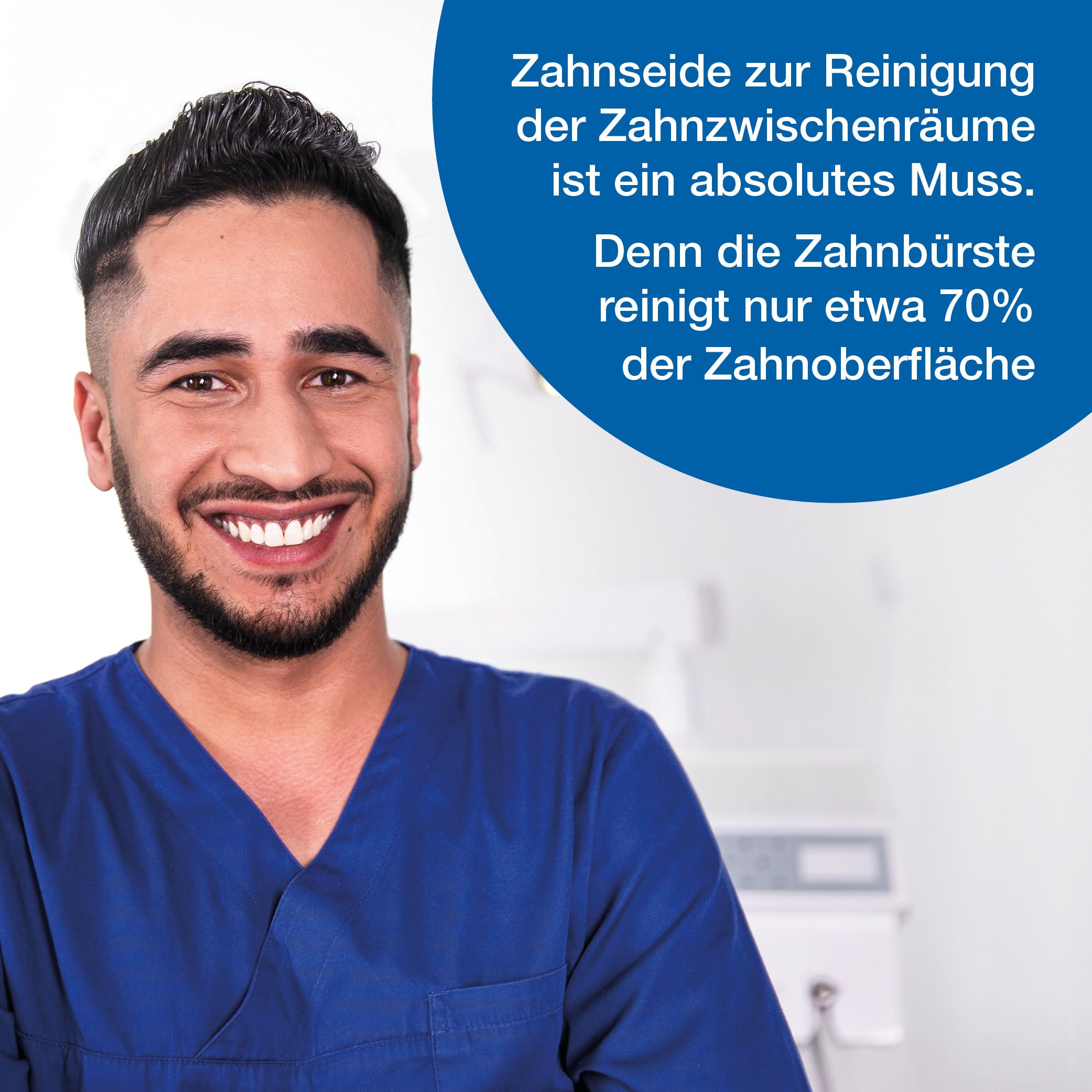 Wellsamed gewachste Zahnseide im 200m Spender Geschmacksneutral, für eine gründliche Zahnzwischenraumpflege (40 Stück)