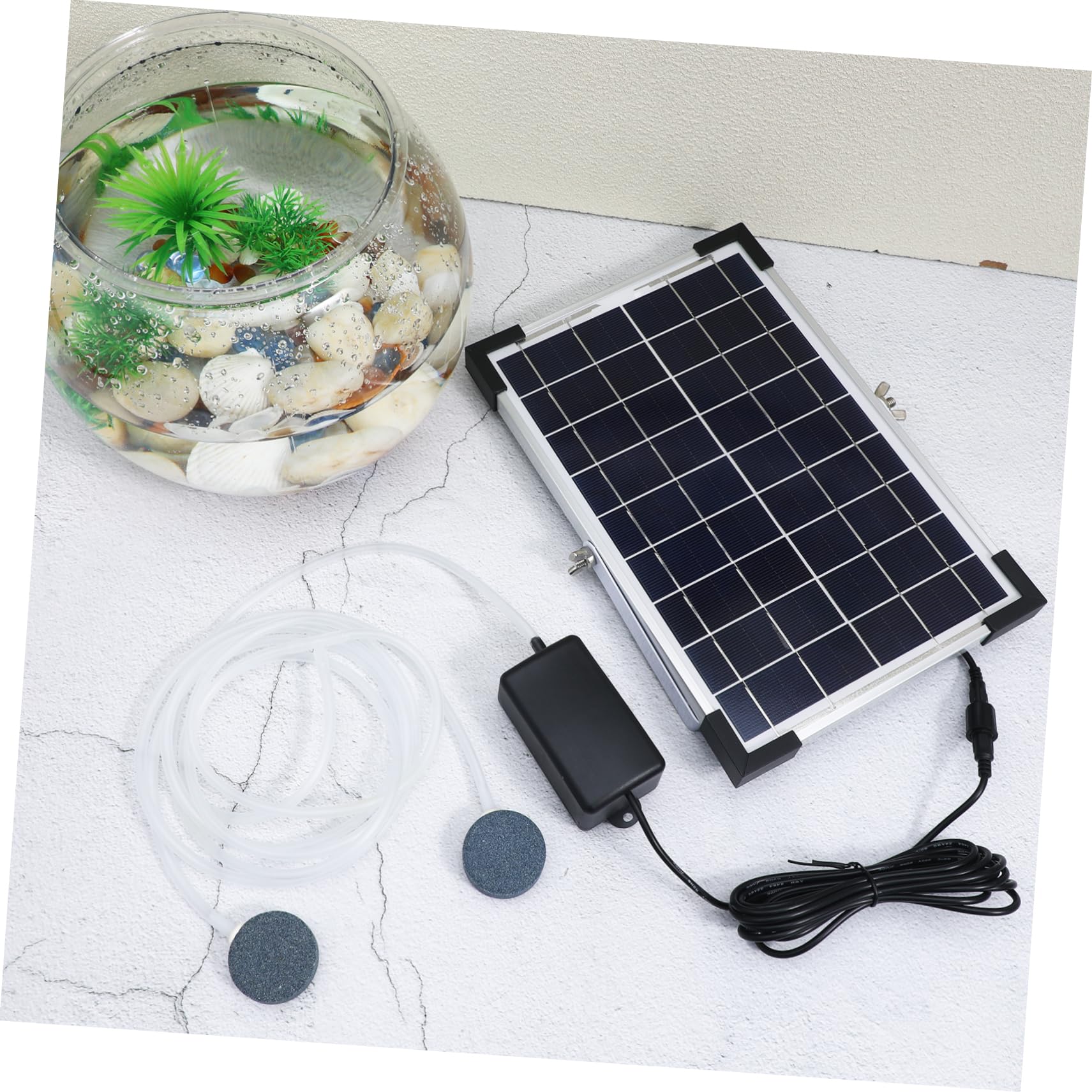 ifundom Bomba Solar De Oxígeno para Estanques De Peces Bomba De Aire para Aireador De Oxígeno para Peceras para De Agua