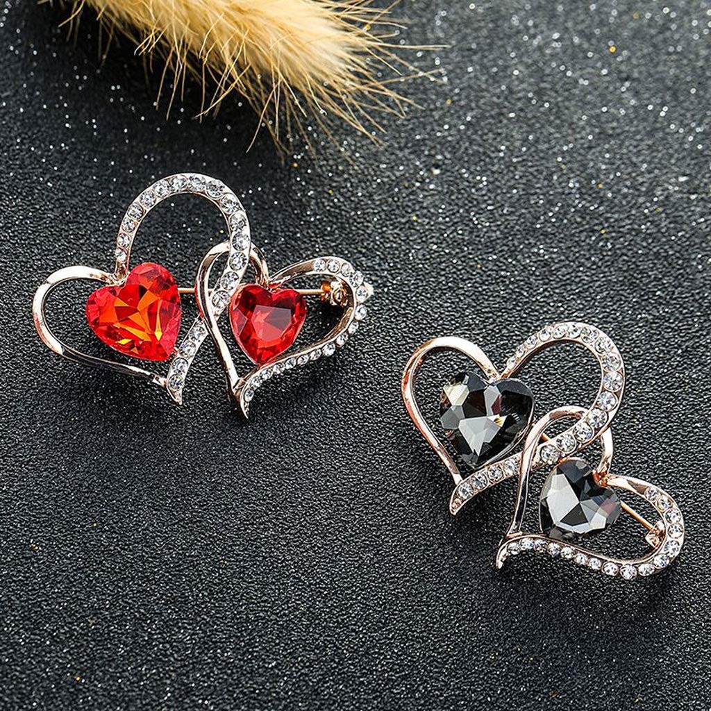 WXKAGF Broche Broche De Moda Creativa para Mujer, Broche De Diamantes De Imitación De Cristal, Joyería, Vestido, Bufanda, Chal, Clip