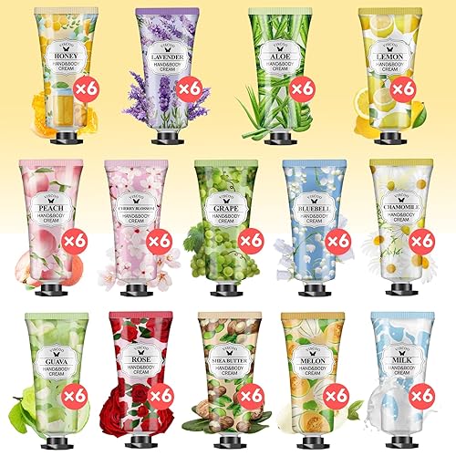 Miniatura 5 de 84 Pack Hand Cream Gifts Set For Women,Mothers Day Gifts,Nurse Week Gifts,Teacher Appreciation Gifts,Bulk Hand Lotion Travel Size for Dry Cracked