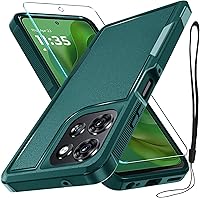 Vista 36 de RMOCR Funda compatible con Moto G 5G 2024, cuerpo completo, resistente, resistente, a prueba de golpes, con correa de cordón, protector de pantalla