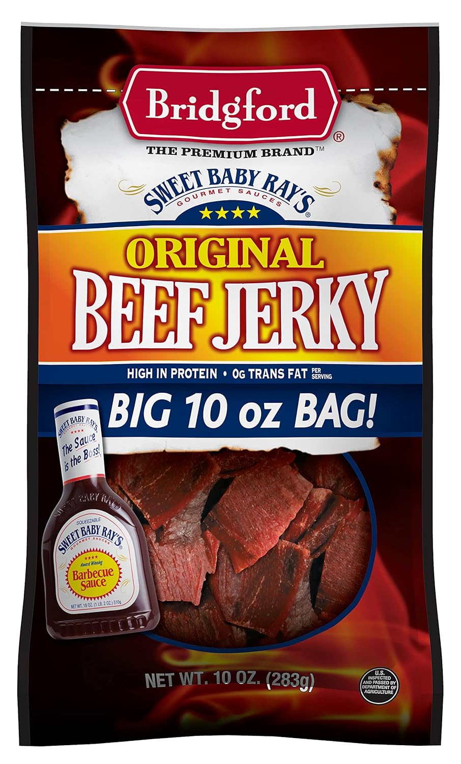 Buy Bridgford Sweet Baby Ray's High Protein Beef Jerky, Low Carb Snack