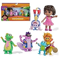 Dora l’Esploratrice, Confezione Regalo Fantastici Amici con Boots, Tico, Isa e il Trio delle Feste, Personaggi Giocattolo, Giocattoli per Bambine e Bambini, 3+ Anni