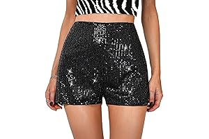 Sparkling Taylor Swift Sequin Shorts for Women