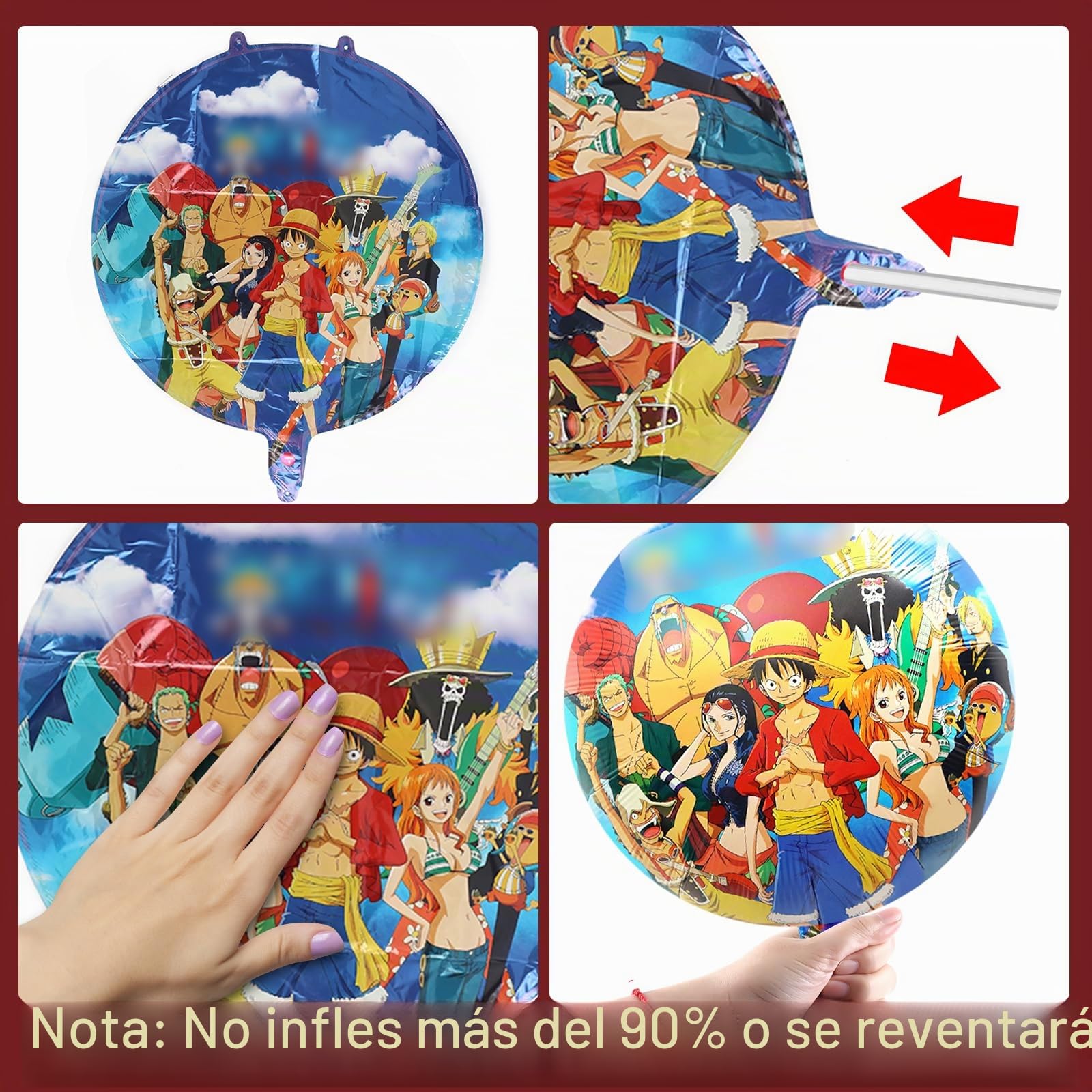 Lote de 50 piezas de cumpleaños, decoración de cumpleaños, diseño de globo, kit de globos