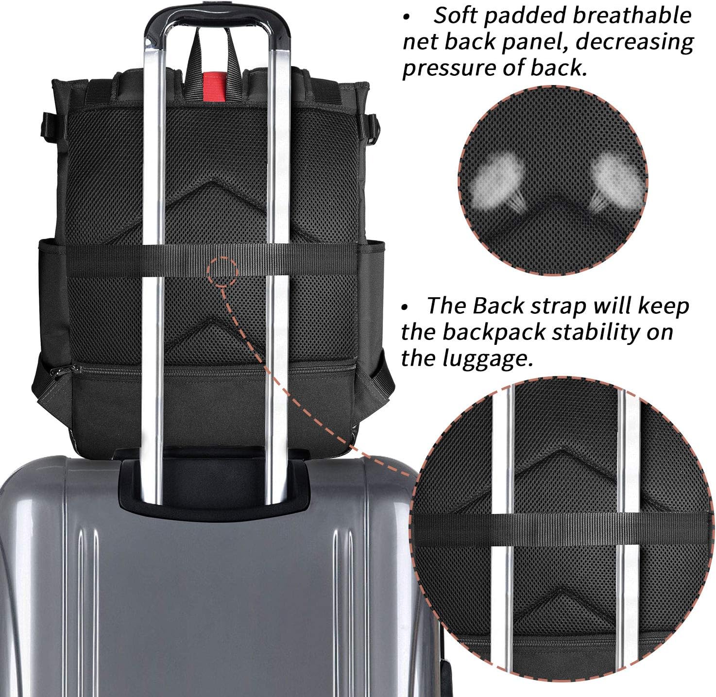 Best Deal Product Rangeland Unisex Laptop Tote Backpack (Black) Sturdy Polyester Shoulder Bag with Multiple Pockets for Work Travel Gym College School, 18L Free Shipping Offer Rangeland Unisex Laptop Tote Backpack (Black) Sturdy Polyester Shoulder Bag with Multiple Pockets for Work Travel Gym College School, 18L