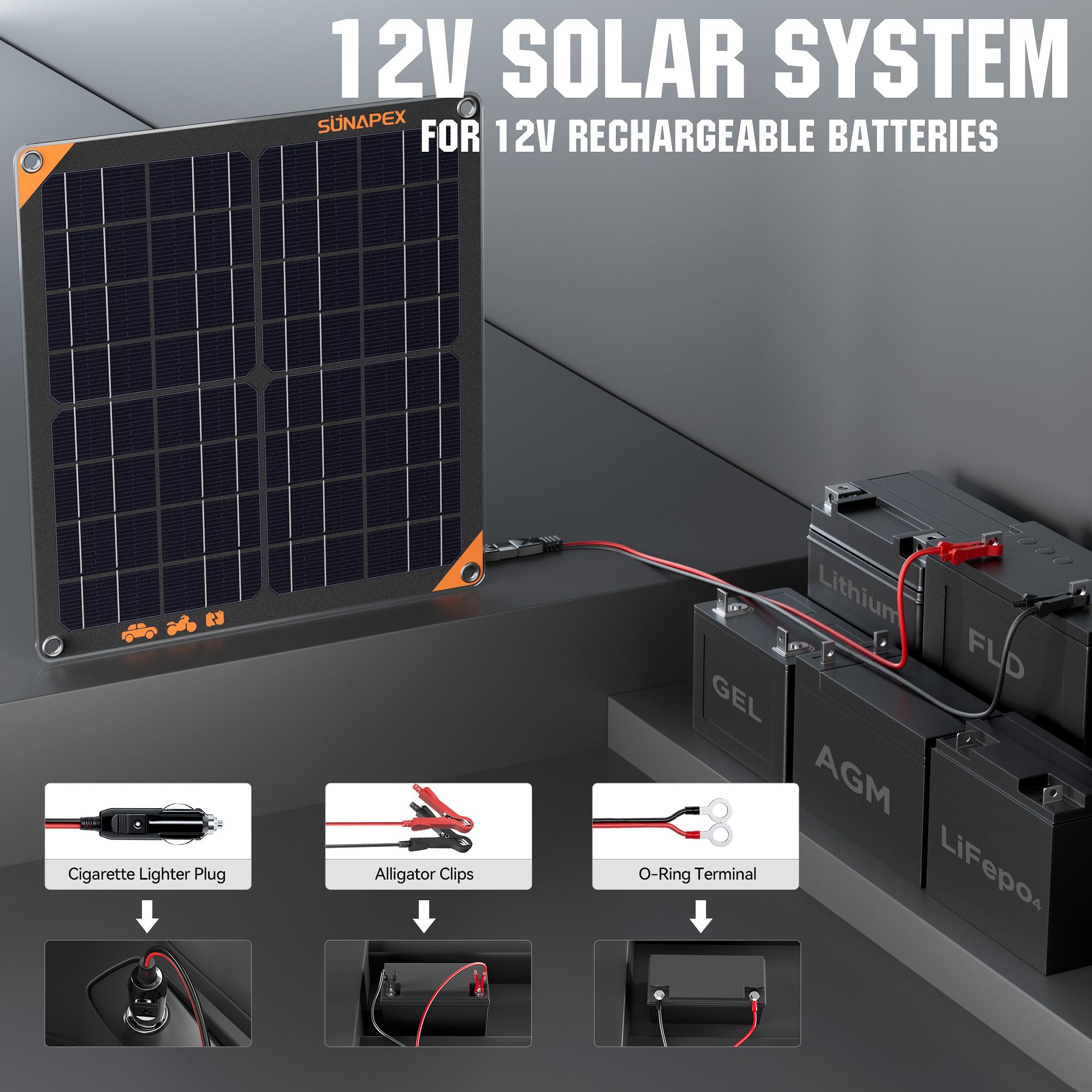 Harbor Freight 12 Volt Solar Battery Charger Digital 400+ 12V Battery