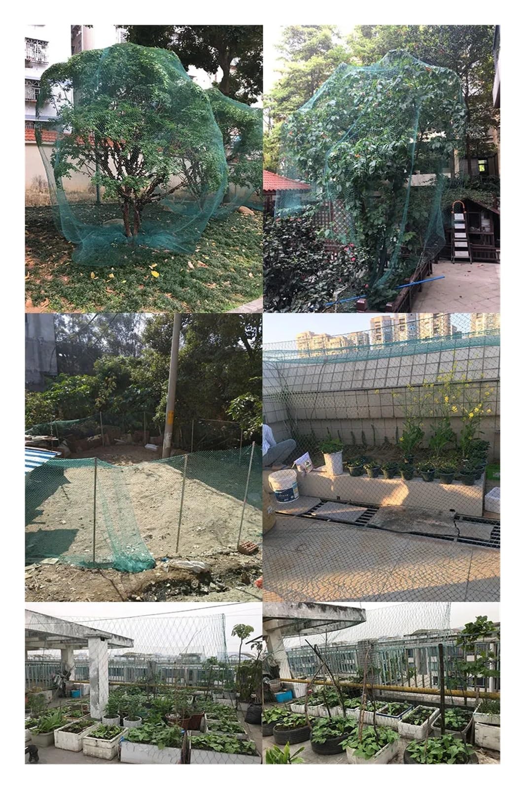 Esta Malla de Nailon para pájaros para huertos y Jardines - 4M x 10M Red antipájaros Protección para jaulas de Aves de Corral y Pollos Malla de Nailon Verde para estanques de Peces y prevenc