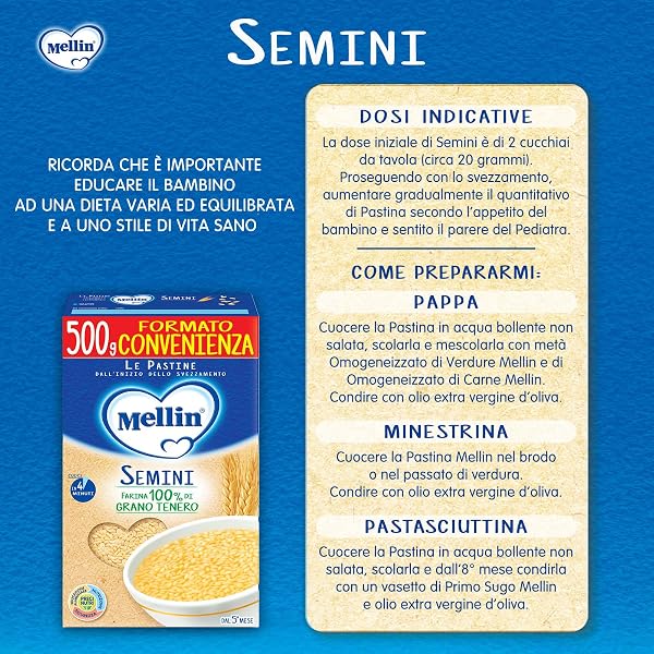 Mellin Semini 500 g, 100% Naturale - 4