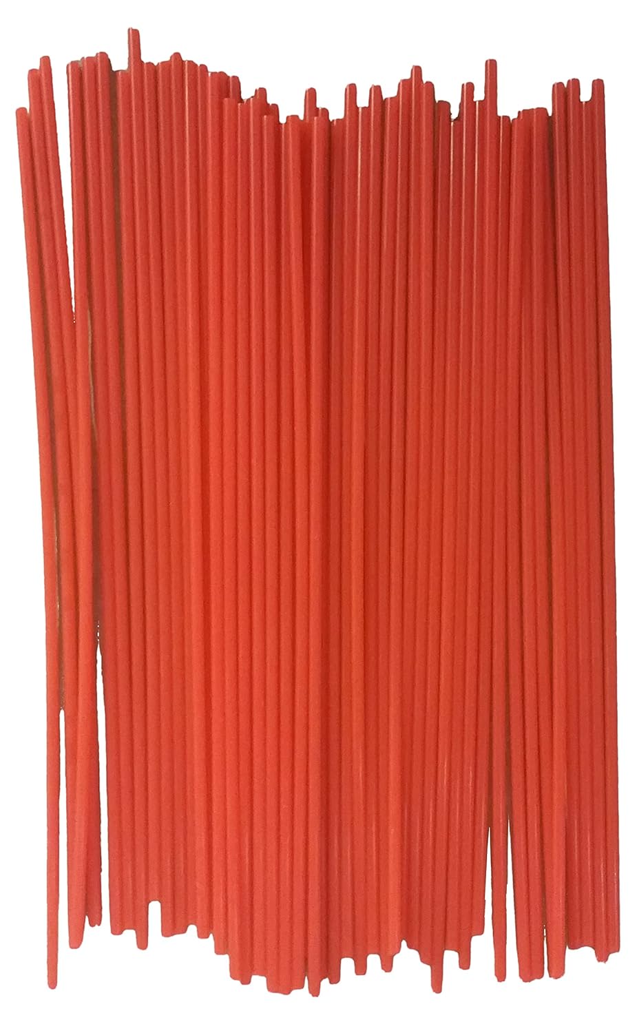 JQuad (50 Pack) Aerosol Spray Can Red Plastic Straws Tip Extension