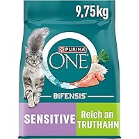 PURINA ONE Bifensis Sensitive Crocchette per Gatti Adulti con Tacchino e Riso Sacco da 9.75kg
