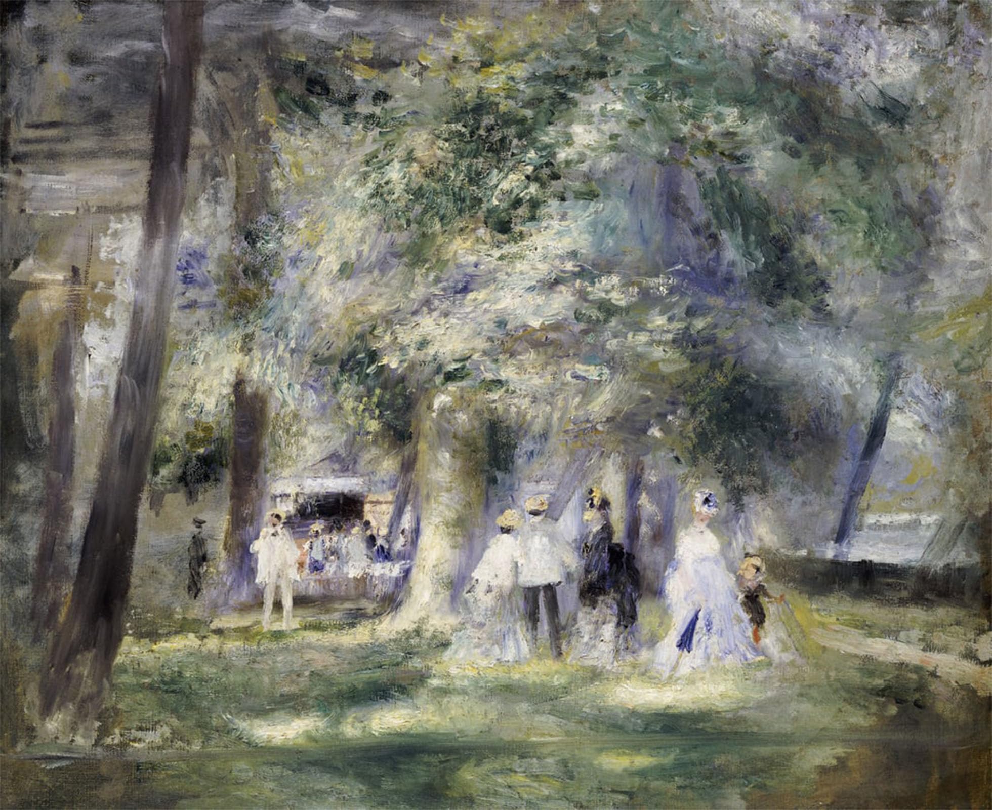ARTXLXXBN Famous Art Print Poster Vintage Wall Art in the Park At Saint Cloud by Pierre Auguste Renoir Canvas Art Poster for Home Decor 60x90cm