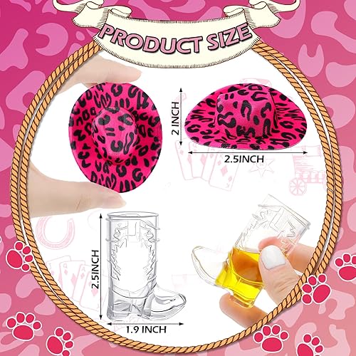 Miniatura 4 de Vesici 20 piezas de mini sombrero de vaquera disco pequeño vaquero decoración lindo neón espacio vaquero sombrero de bota para decoración de casa de