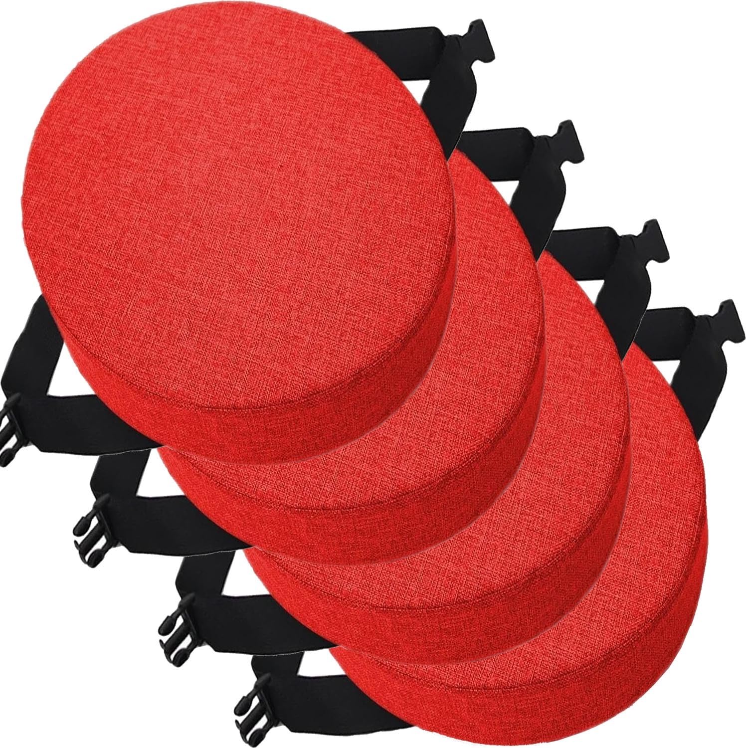 Coussin de chaise rond 35cm 40cm galette de siege elastique antiderapante