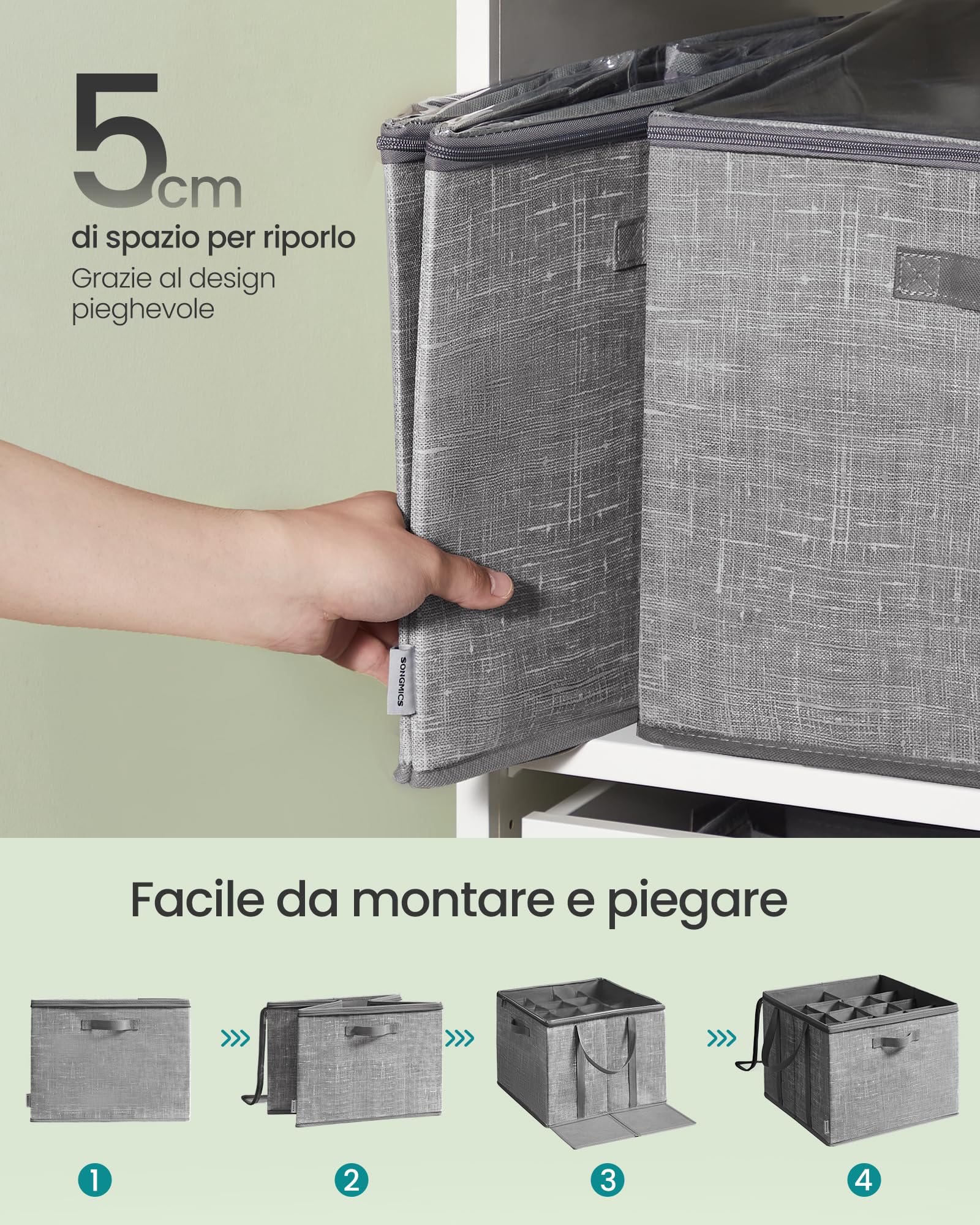 Organizzatore Scarpe Organizer Scarpe Con 16 Scomparti Regolabili