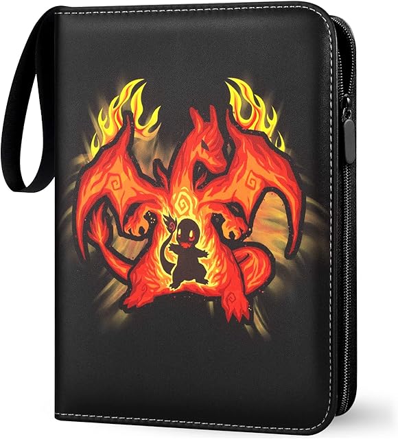 Cards Binder 4-Pocket, 400 Pockets Trading Card Binder, Card Folder Suitable for Game Card Collection and Sport Cards Storage Gift for Boys and Girls