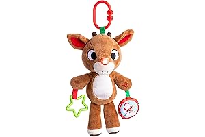 Adorable Christmas Baby Teether: KIDS PREFERRED Rudolph Teether