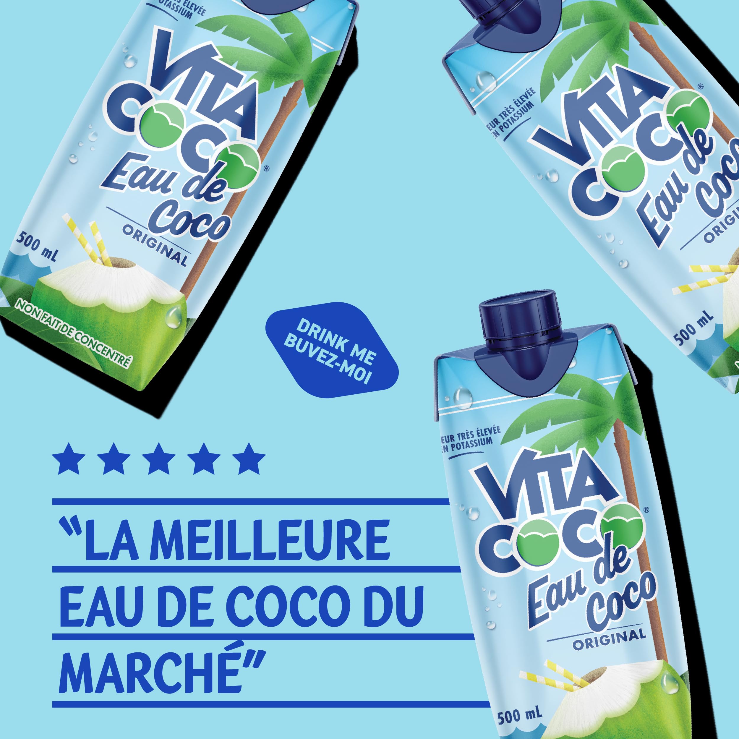 VITA COCO Coconut Water Tetra pak Original (Pure) 12x500ml (Pack of 12)