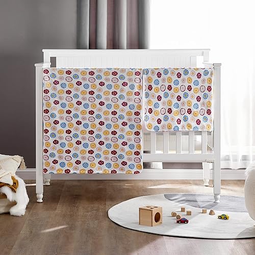 Miniatura 7 de DaysU Minky - Manta de bebé de microforro polar suave y sedosa con respaldo de puntos, manta impresa de animales para niños y niñas, flor, rosa, 30