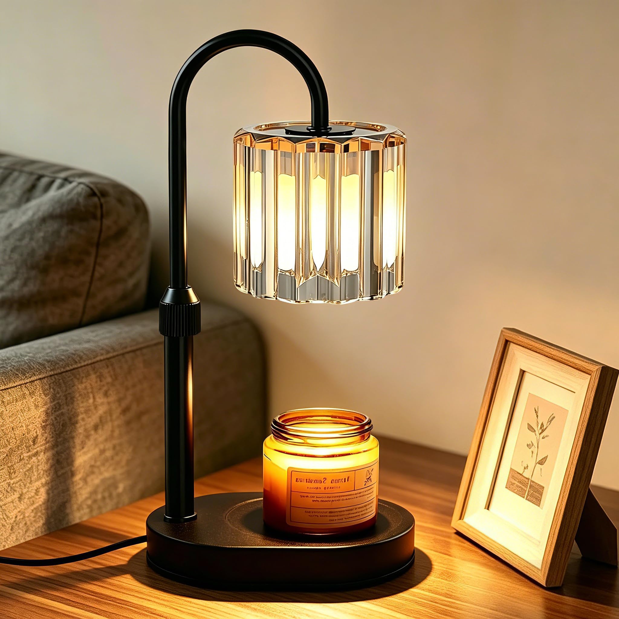 Lukasa Candle Warmer Lamp with Timer and Dimmer, Adjustable Height Candle Warmer for Candle, Birthday Gifts for Women Men, Mothers Day Gifts for Mom, Christmas Decor Home Room Decor, Christmas Gift