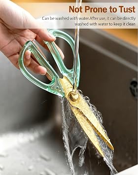 Kitchen Shears Scissors&Sharp Scissors, ARCHIKING Cooking Scissor-Meat and Poultry Shears, Dishwasher Safe, Acrylic Handel Scissors All Purpose Stainless Steel Utility Scissor