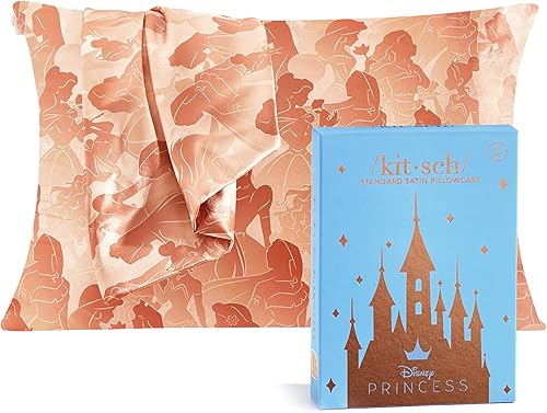 Miniatura 1 de Disney x Kitsch - Funda de almohada de satén para cabello y piel, más suave que la funda de almohada de seda para cabello y piel, funda de almohada
