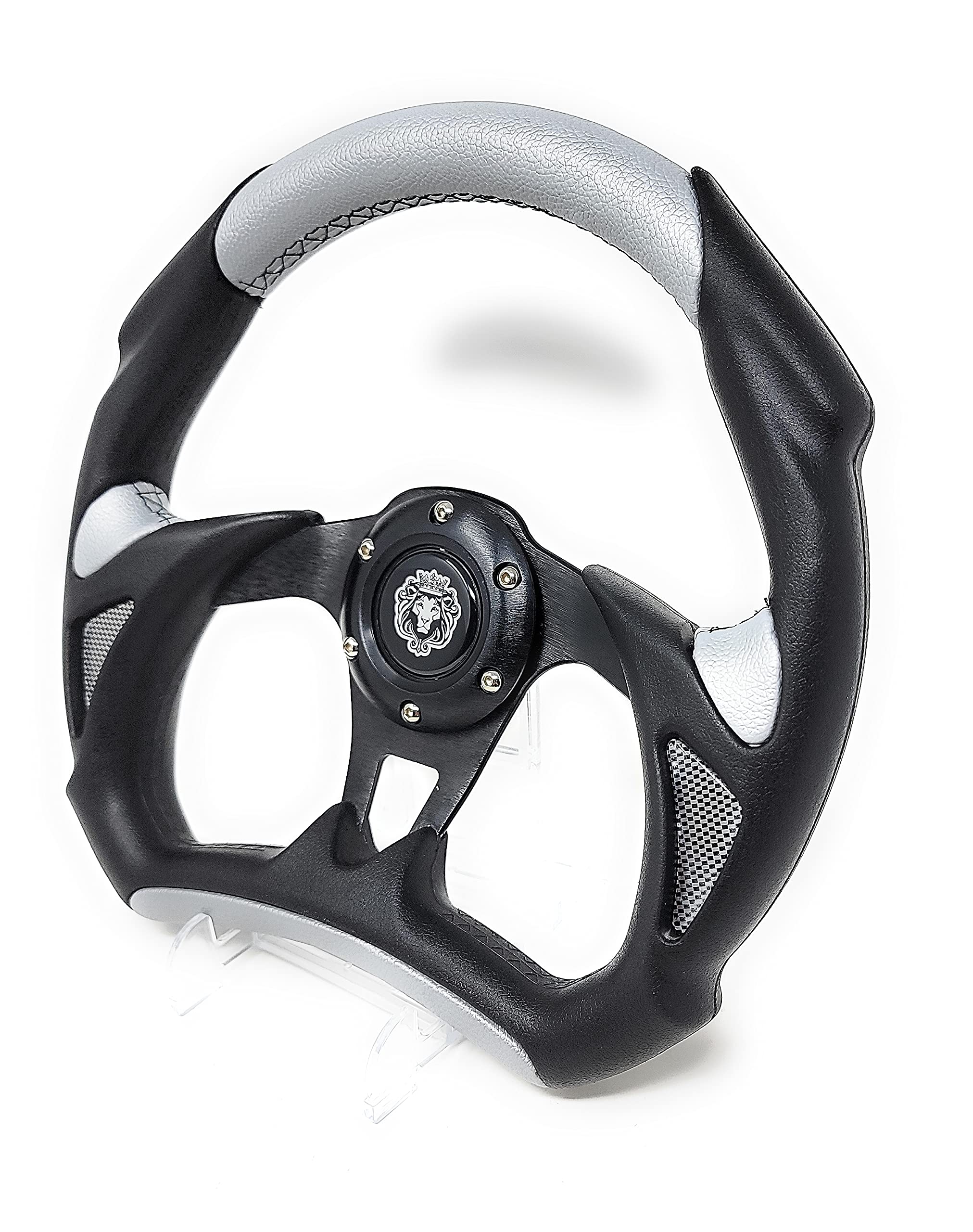 SILVER Steering Wheel with Adapter for RZR 570 800 900 1000
