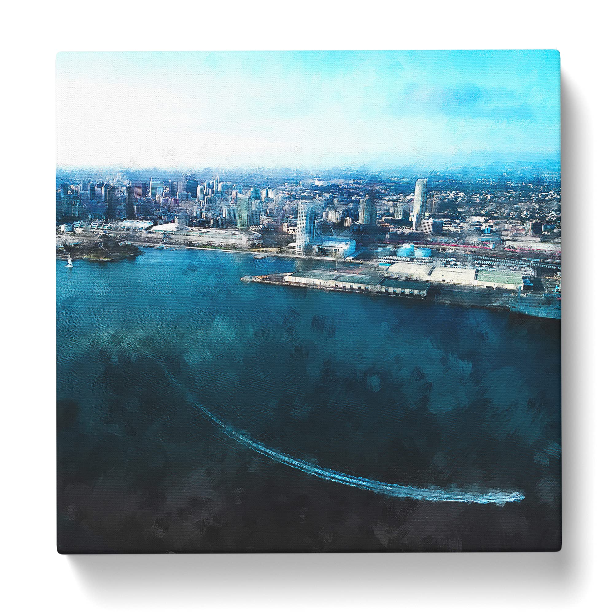 San Diego Skyline Canvas Print, Mixed, 35L x 35W cm - Image 3
