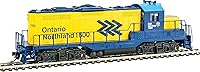 Vista 6 de Walthers Trainline HO - Modelo de tren a escala, Emd Gp9m Ontario Northland 5m Gris cable de red