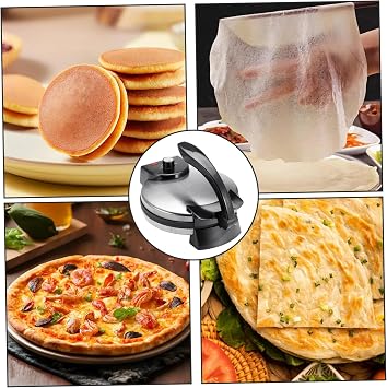 Electric Tortilla Press & Roti Maker, 10-Inch Non-Stick Dough Press for Tortillas, Flatbreads & Pizza, Kitchen Countertop Accessory for Home Cooking