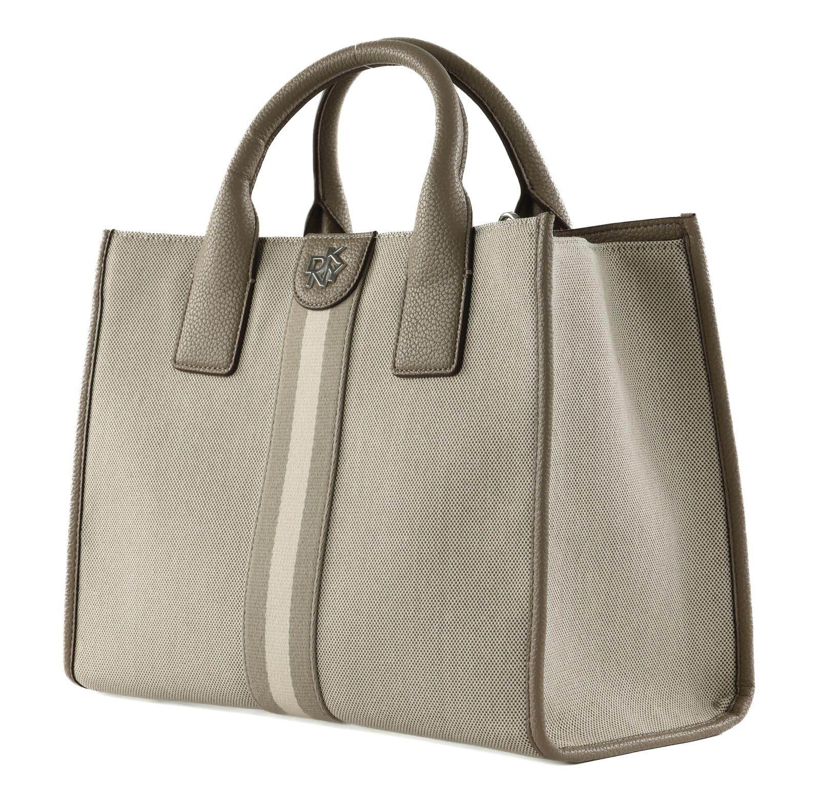 DKNY Women's Carol Medium Book Tote, Natural Multi, Natural Multi