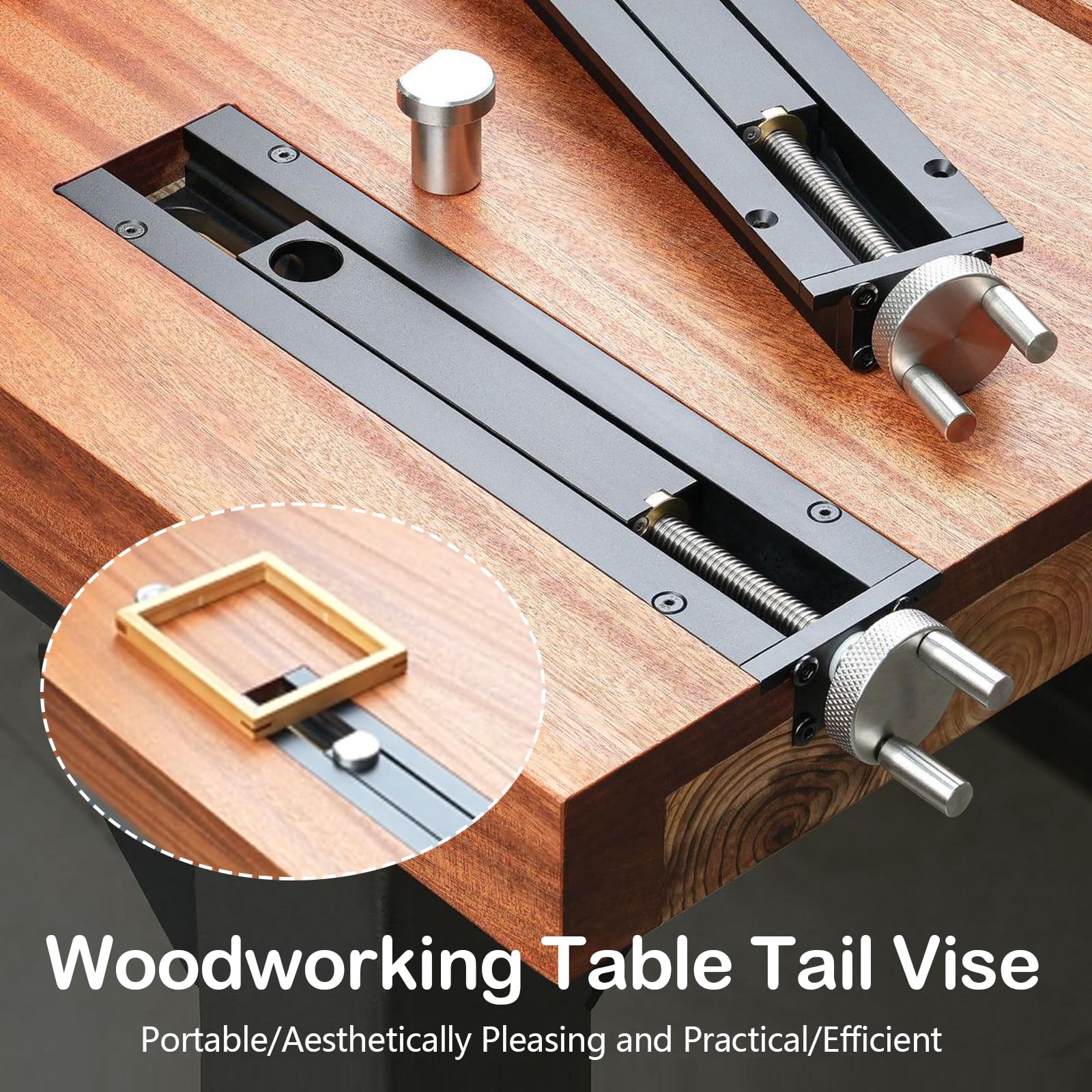 Tischklemme für Holzbearbeitungstische, Einstellbare Horizontale T-Nut-Klemme Schnellspann Schraubstock, Tischklemme für Werkbänke und Heimwerkerprojekte