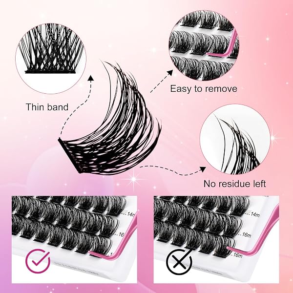 FADLASH Lash 120pcs 0.07mm D Curl 8-16mm 40D Mixed Trays Customizable DIY Eyelash Extensions for Beginners - 3