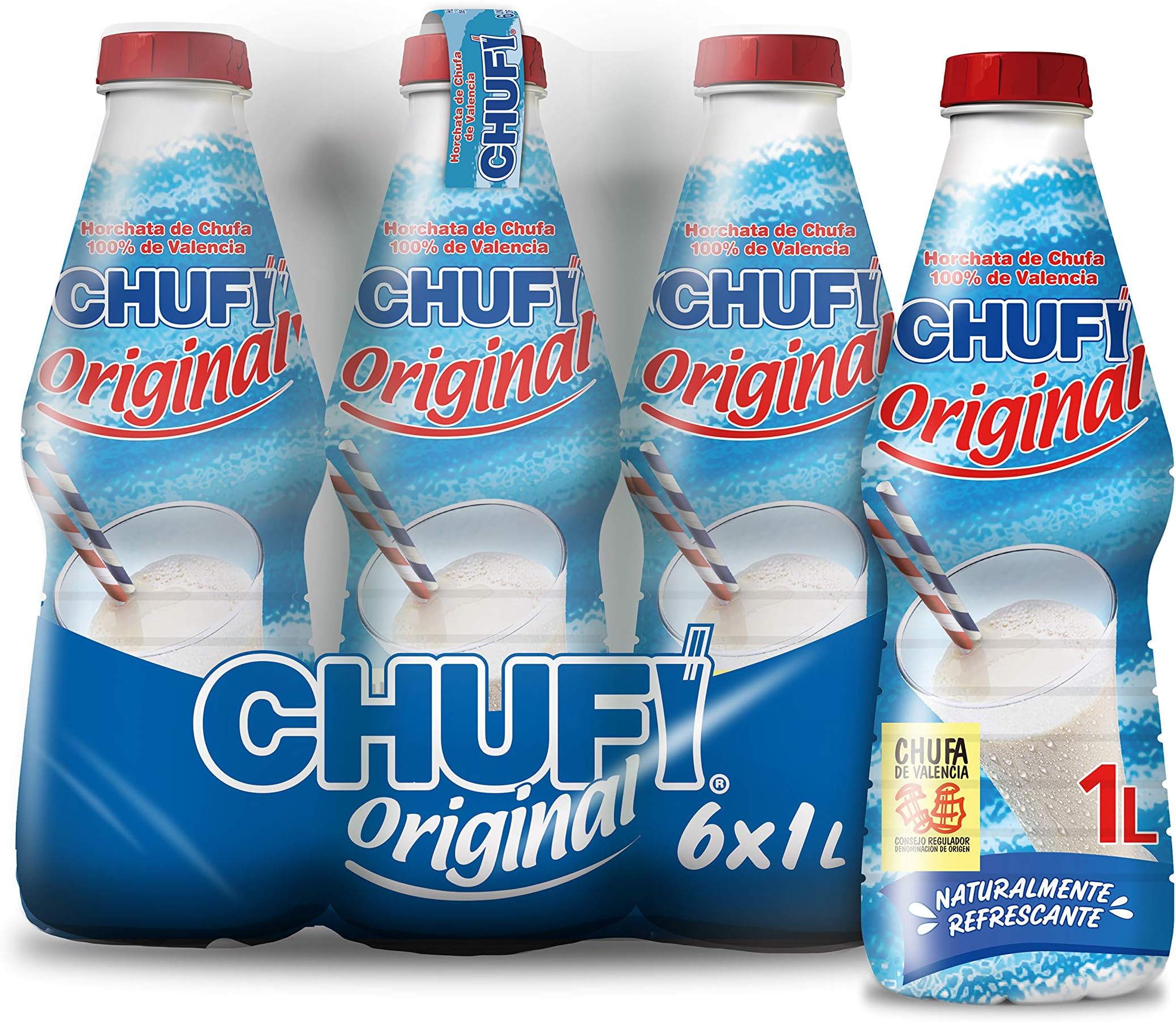 Chufi Valencian Horchata - Tigernut Drink 1 Litre [Pack 6]