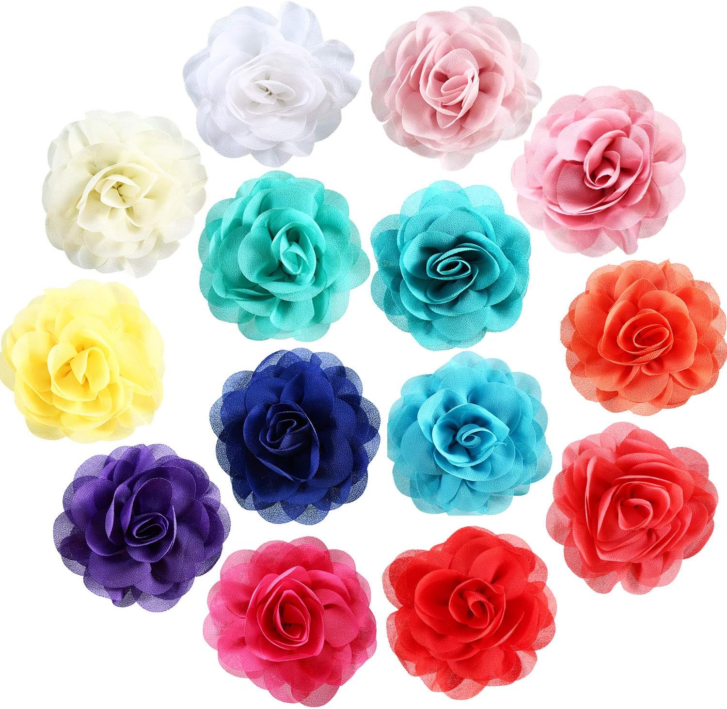 Puppies Collars FdcLixuvol 8 Pcs Dog Collar Flower Accessories 3 Inch Colorful Cat Flower Dog Collar