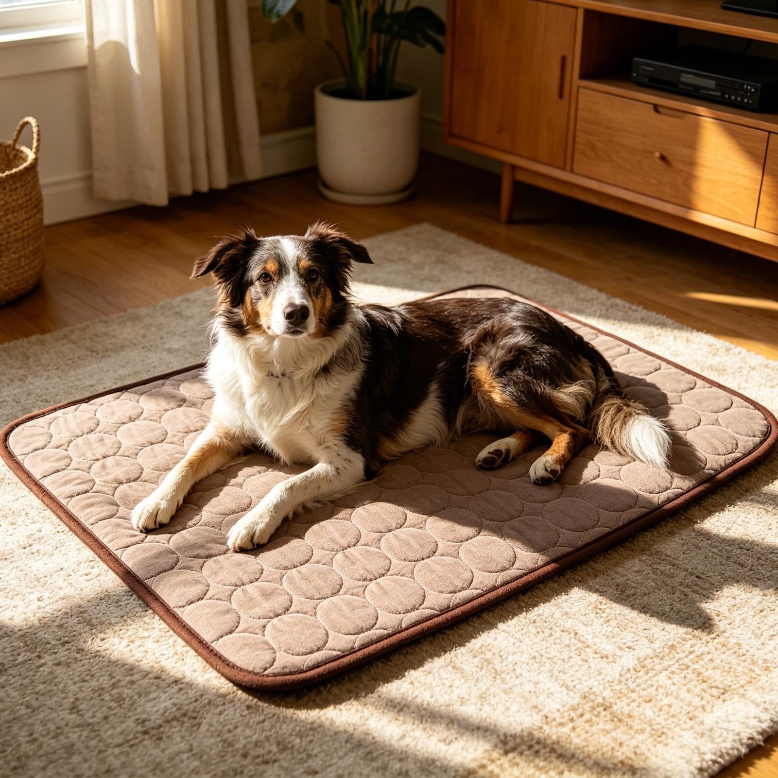 Tappetino Rinfrescante Per Cani Lavabile Traspirante Portatile Seta | Materassino Rinfrescante Per Cani Da Interno Adatto A Pavimento Trasportino Auto Canile , Razze Piccole Medie E Grand