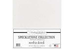 100% Recycled Textured Cardstock Paper – Premium 80 lb 12x12 Cardstock – (25 Sheets)