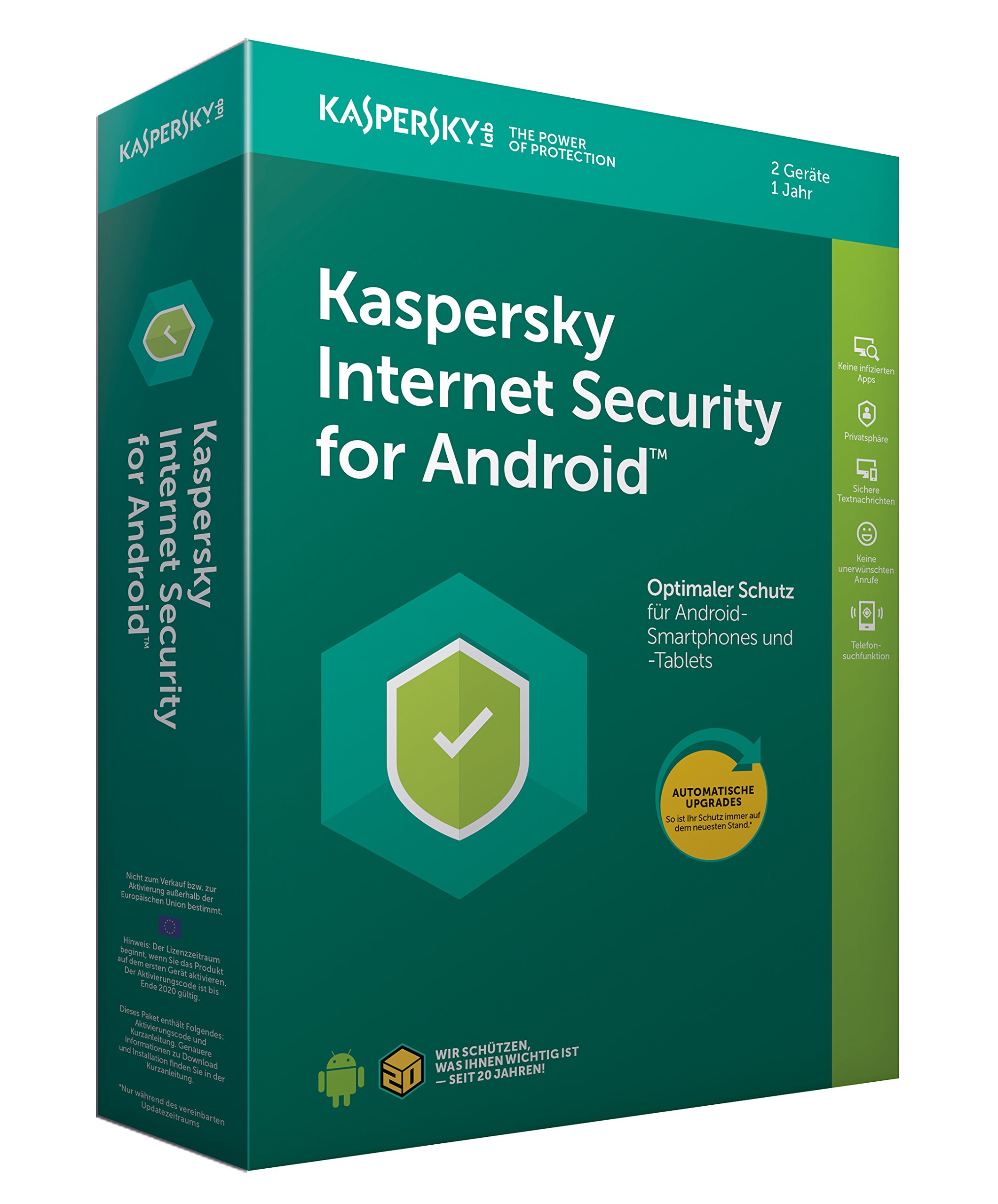 Kaspersky Internet Security für Android 2 Geräte Software