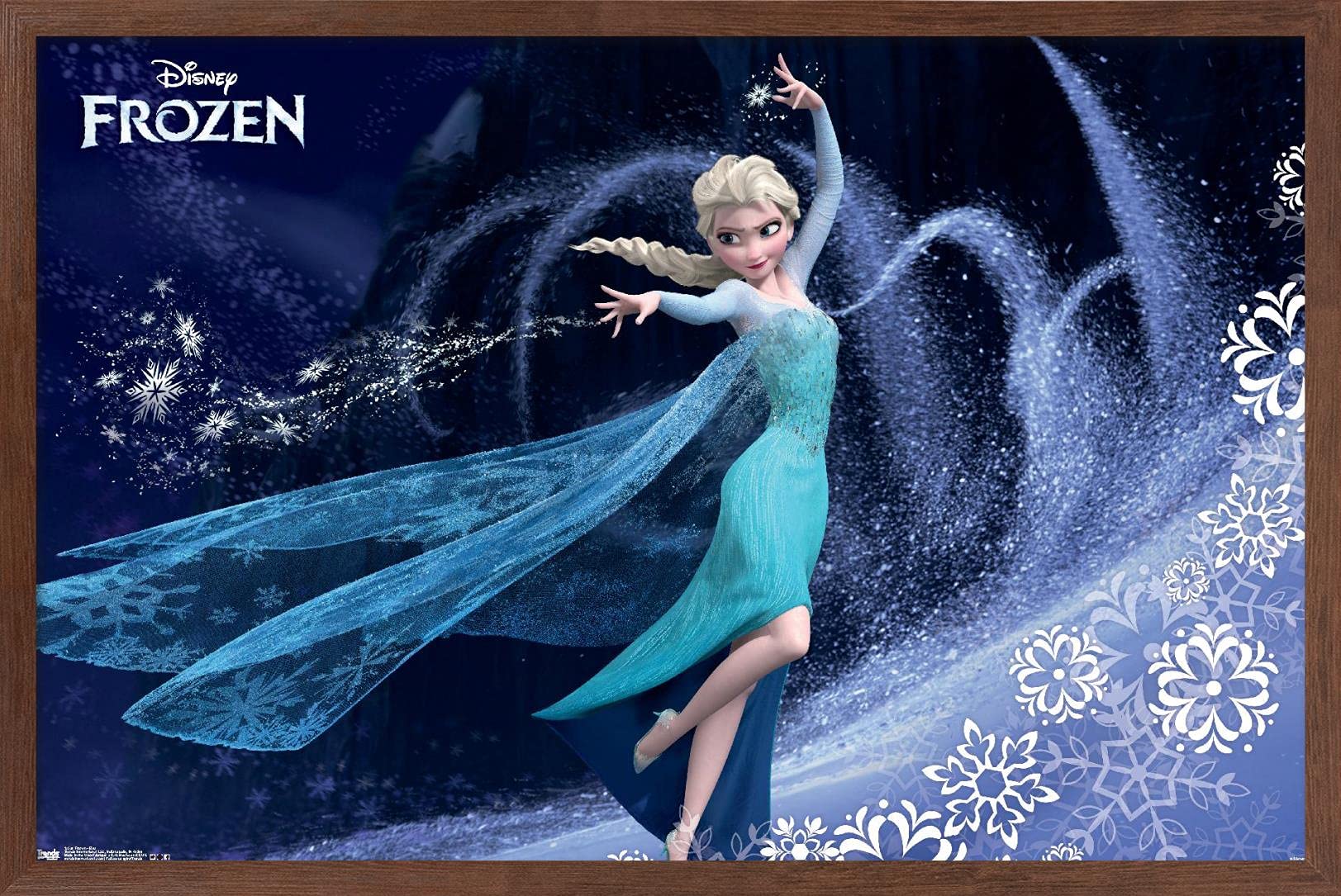 アナと雪の女王2 額縁入り3Dポスター エルサ comic walls ディズニー