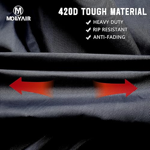 Miniatura 27 de Cubierta de estante de alambre, 600D, resistente al agua, a prueba de polvo, cubierta de estante de almacenamiento con cremallera para estantes