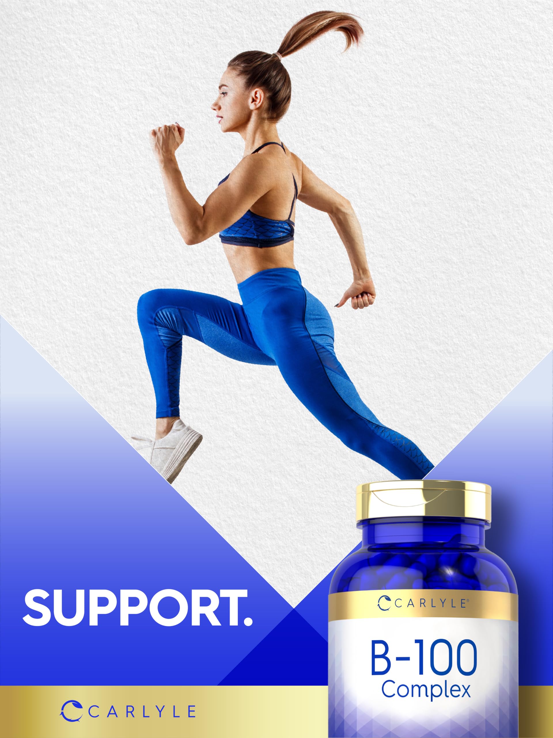 Carlyle B-100 Complex | 250 Capsules | B1, B2, B3, B6, B12 & Biotin — Amazon image 6