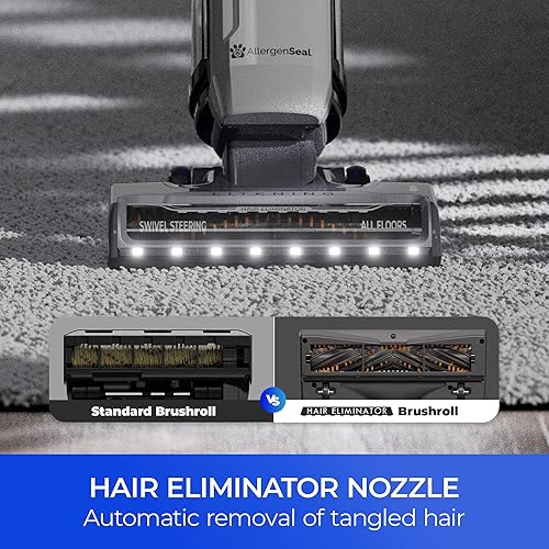 Miniatura 3 de Kenmore CU7005 Litening - Aspiradora vertical inalámbrica de 24 V con boquilla elevadora y eliminadora de cabello, motor sin escobillas, hasta 80