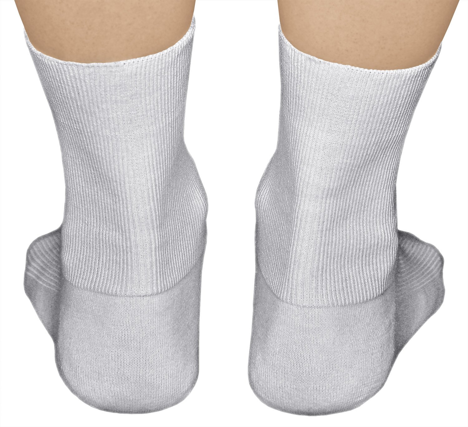 vitsocks Chaussette non comprimante sans bord élastique Femme (3 PAIRES) bord souple qui ne serre pas 98% COTON fine légère