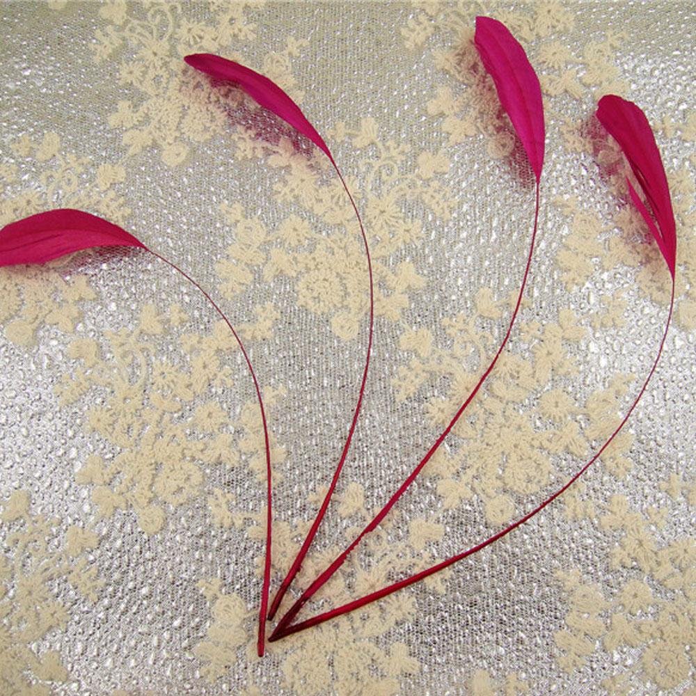 69 Colours Choices 5/7" Loose Stripped Coque Feathers for Millinery Hats Trimming Fascinators Craft Decorating Dancing Costume Making (Freesia #65, 10pcs)