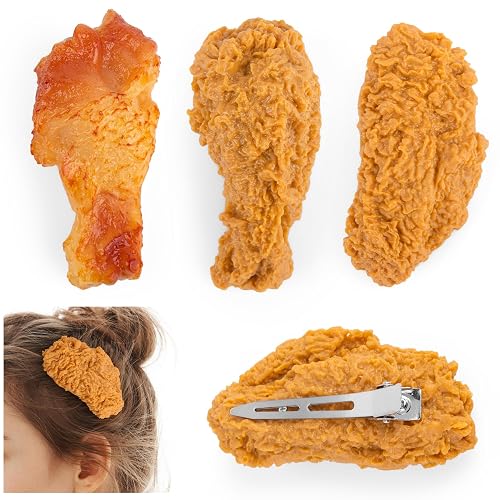 3 Pack Imitation Food Fried Chicken Wings Leg Claw Clip