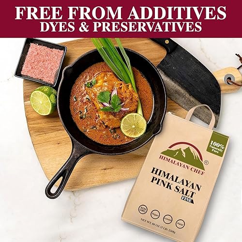 Miniatura 22 de Himalayan Chef - Sal rosa del Himalaya, grano extrafino, bolsa de 20 libras
