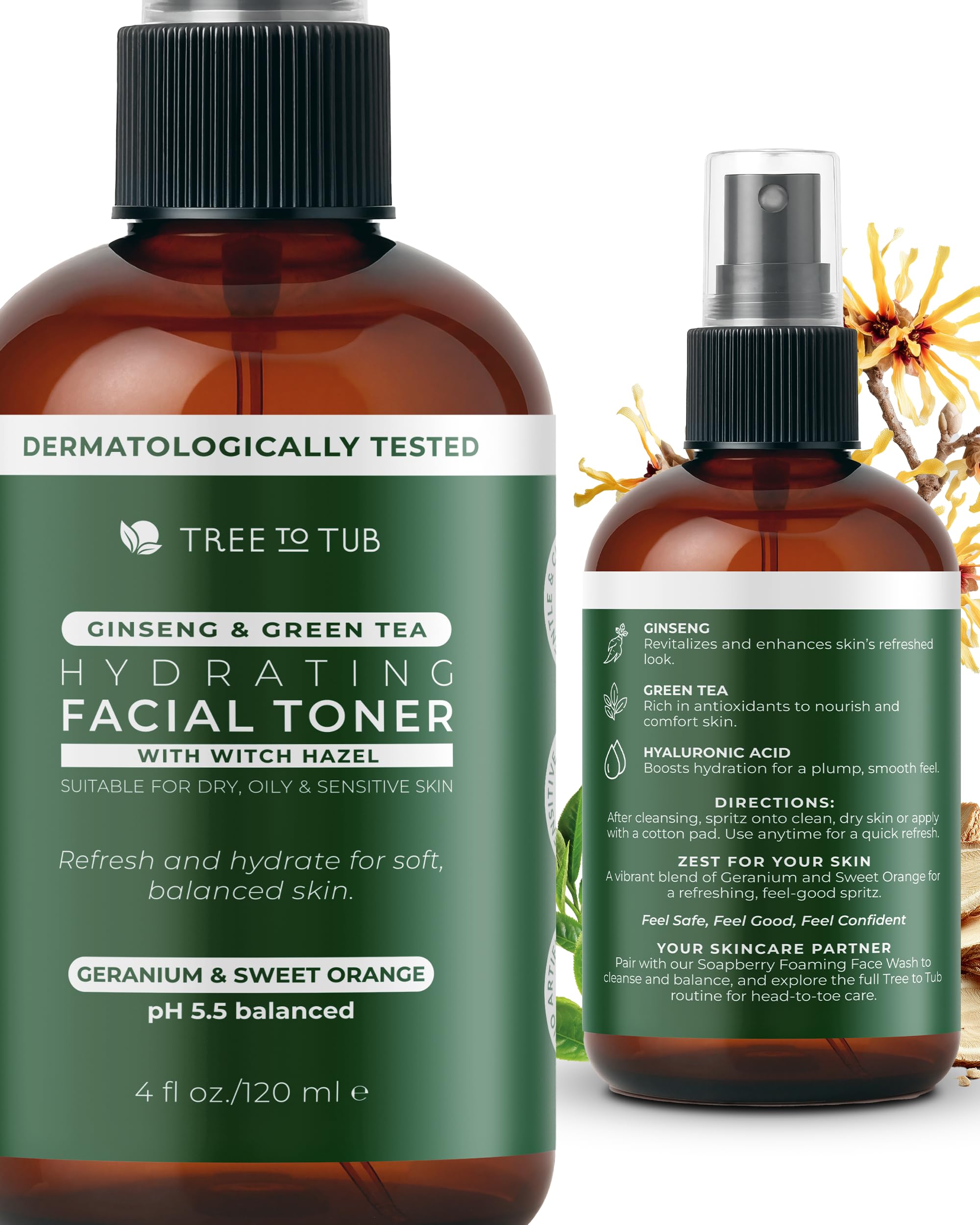 Tree To Tub Hydrating Facial Toner Spray